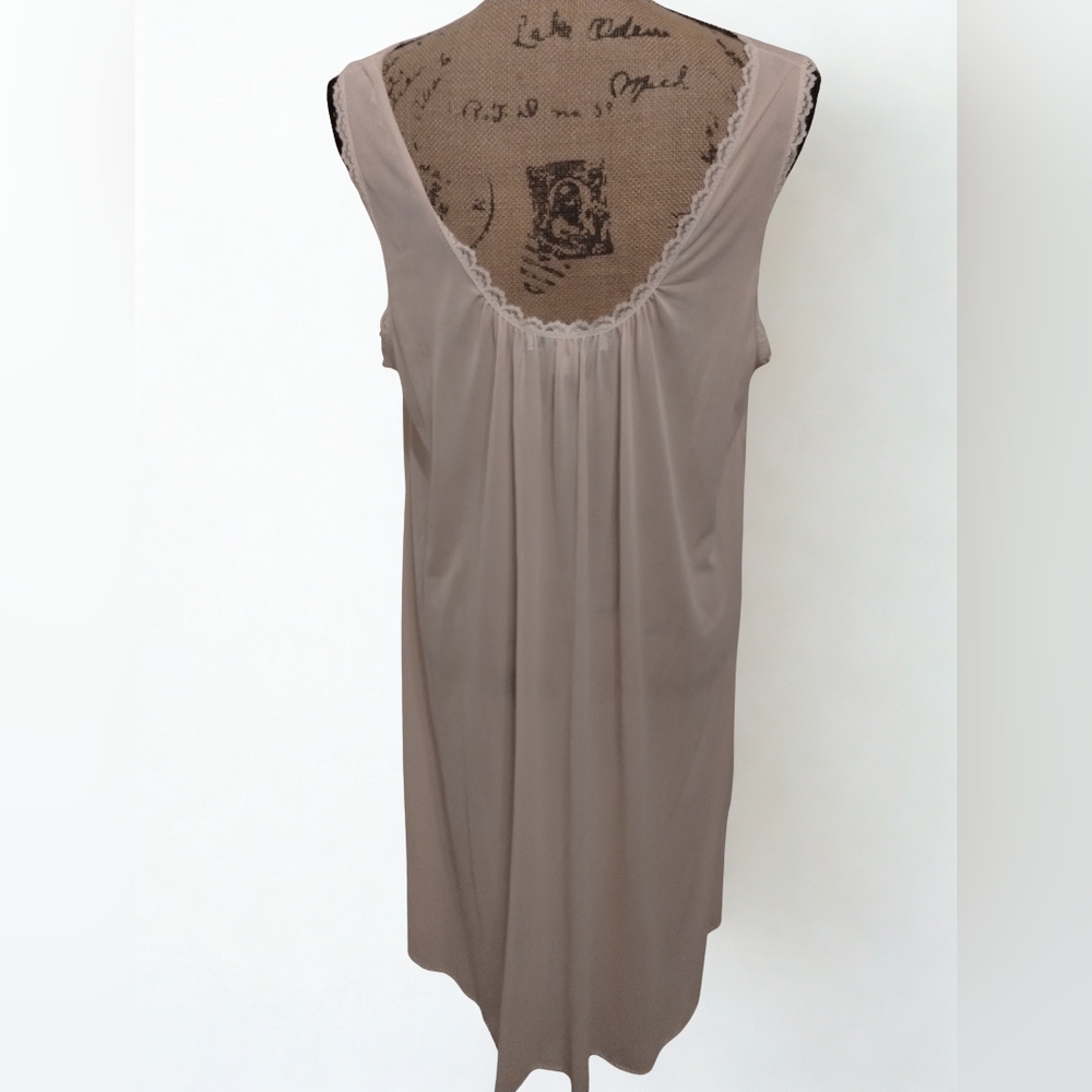 Vintage 1970s Silk Essence Night Gown Women's Size L View 3
